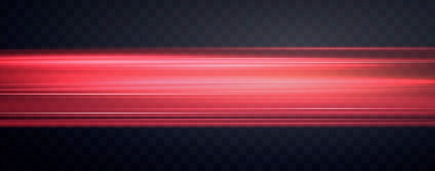 Rayos de velocidad velocidad luz flujo de neón zoom en efecto de movimiento resplandor rojo líneas de velocidad
