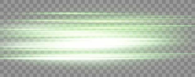 Rayos de velocidad velocidad luz flujo de neón zoom en efecto de movimiento resplandor verde líneas de velocidad coloridas