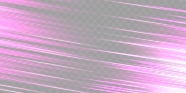 Rayos de velocidad verticales flujo de luz de neón zoom en efecto de movimiento líneas de velocidad de brillo rosado