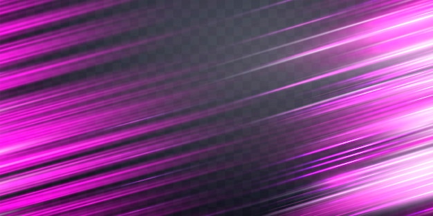 Rayos de velocidad verticales flujo de neón de luz zoom en efecto de movimiento resplandor rosado líneas de velocidad coloridas