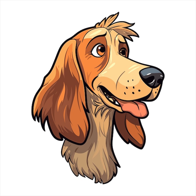 Vector razas de perros jamthund caricatura linda kawaii personaje animales mascotas ilustración de pegatinas aisladas