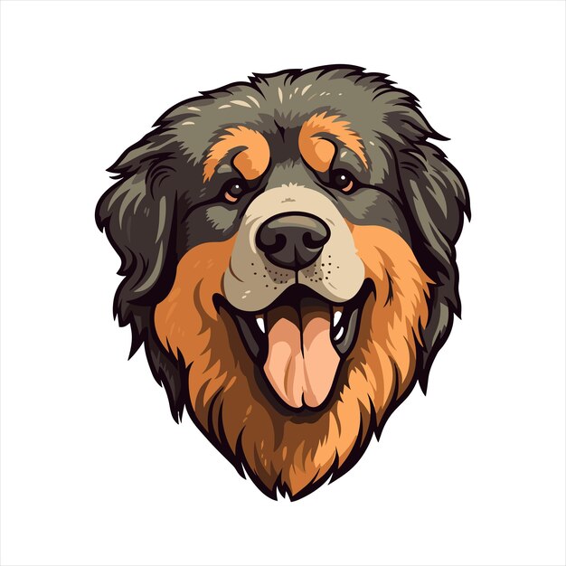 Vector razas de perros pastores cársticos caricatura kawaii personaje animales mascotas ilustración de pegatinas aisladas