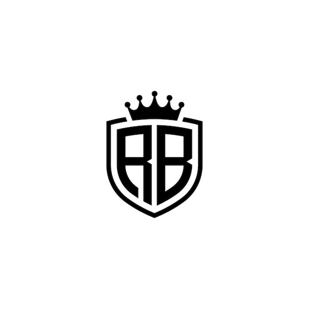 RB monograma logotipo diseño carta texto nombre símbolo monocromo logotipo alfabeto carácter simple logotipo