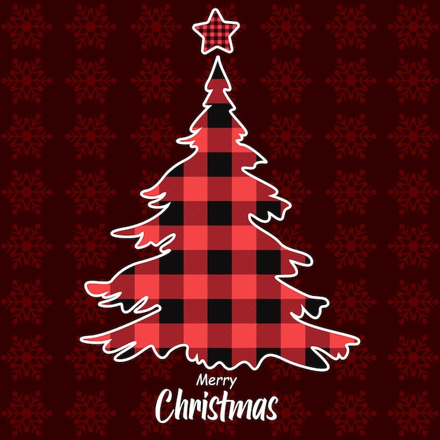 Árbol de Navidad decorado con hermosa tela Xmas
