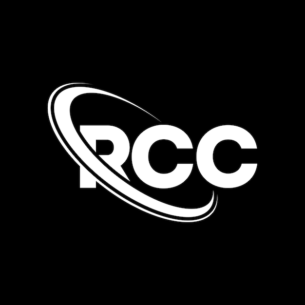 RCC logotipo RCC letra RCC letra diseño logotipo iniciales RCC logo vinculado con círculo y mayúscula monograma logotipo Rcc tipografía para negocios de tecnología y marca inmobiliaria