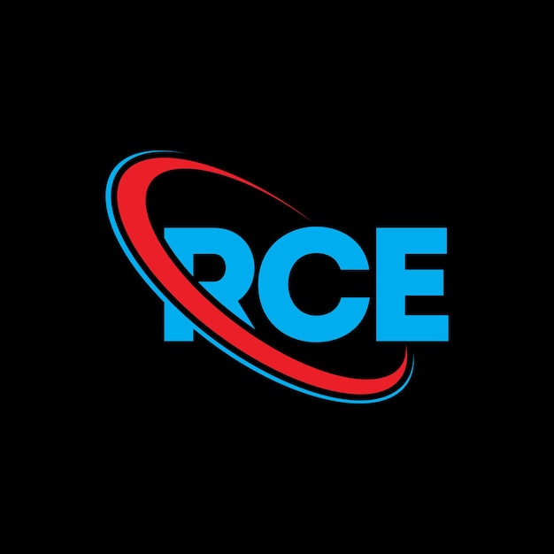 RCE logotipo RCE letra RCE diseño de logotipo de letra Iniciales RCE logotipo vinculado con círculo y mayúscula monograma logo RCE tipografía para negocios de tecnología y marca inmobiliaria