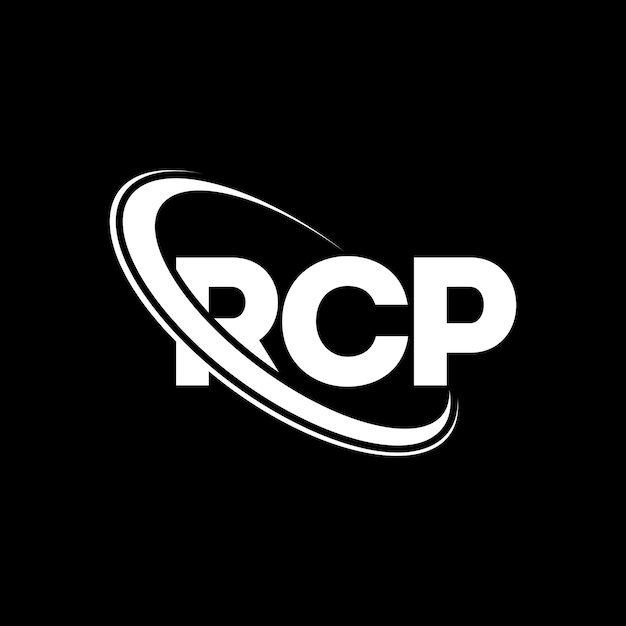 RCP logotipo RCP letra RCP letra diseño logotipo iniciales RCP logo vinculado con círculo y mayúscula monograma logotipo RCC tipografía para negocios de tecnología y marca inmobiliaria