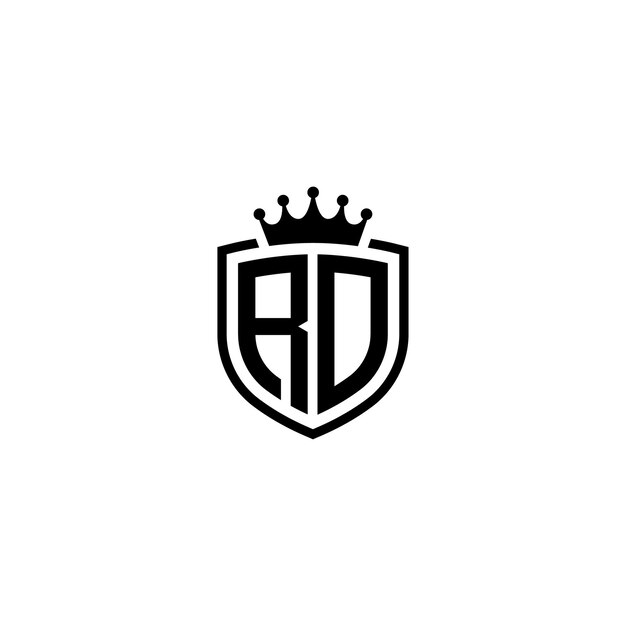 RD monograma logotipo diseño carta texto nombre símbolo monocromo logotipo alfabeto carácter simple logotipo