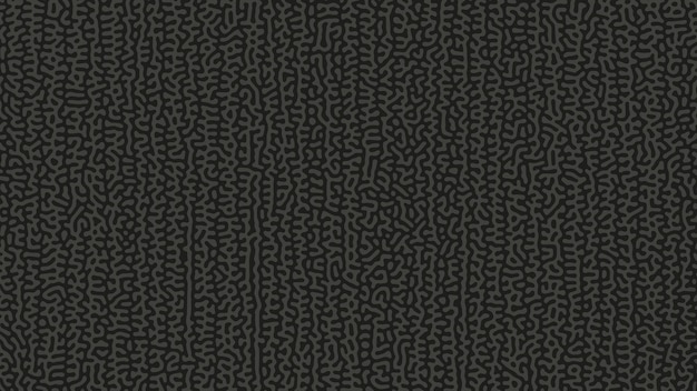 Vector reacción difusión textura patrón turing vector negro gris fondo abstracto