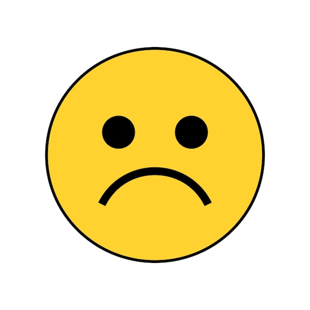 Reacción de emoticonos planos vectoriales sobre fondo blanco