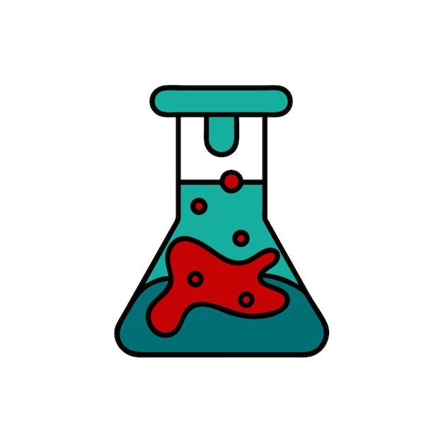 Reacción química en un frasco