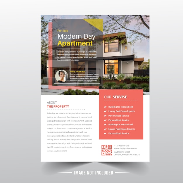 Vector real estate flyer templates