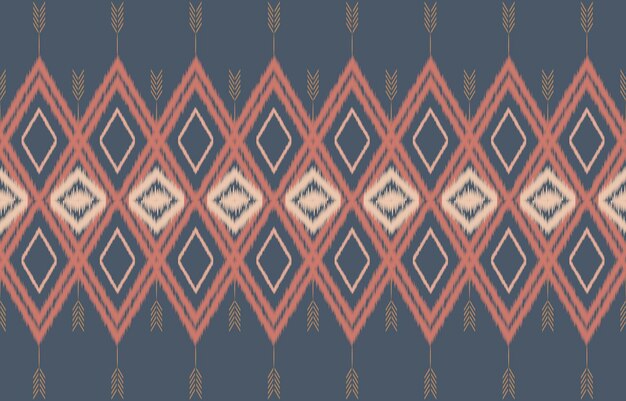 Vector real lujoso antiguo ikat patrones geométrico étnico tribal vintage retro estilo tela textil