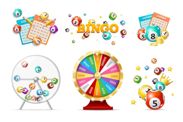 Realista 3D detallado de la rueda de la fortuna del casino y el vector del juego de lotería