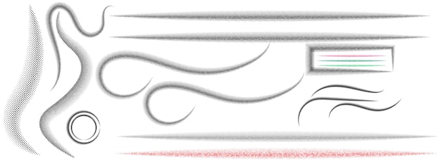 Realista vector geométrico con forma de textura de medio tono punteada sobre fondo blanco Múltiples patrones de forma punteada de estilo con efectos de textura punteada Arte y diseños de puntos de medio tono de fondo de moda