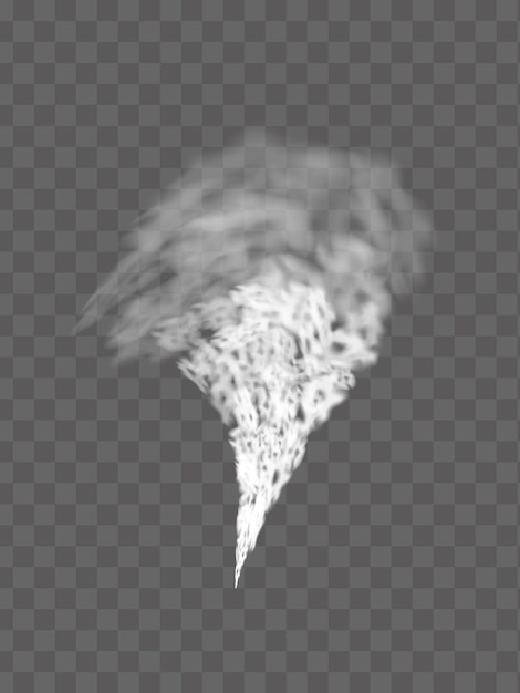 Realistic Tornado Effect Isolated on Transparent Background Cyclone Hurricane Storm PNG