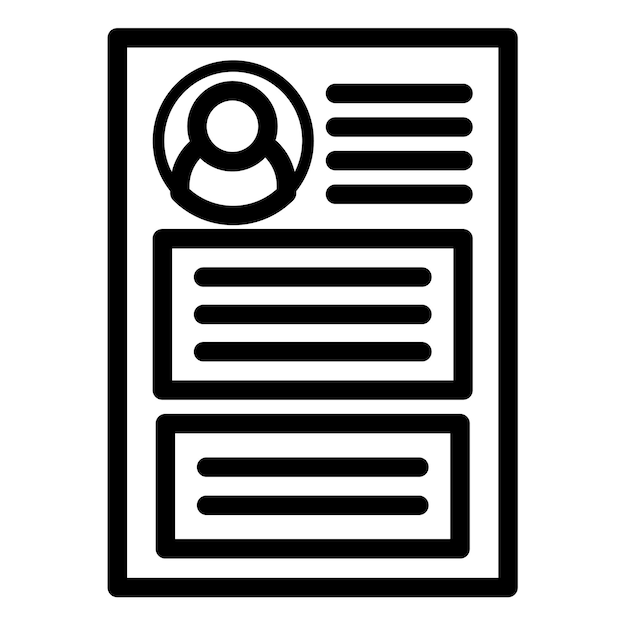 Reanudar la ilustración vectorial