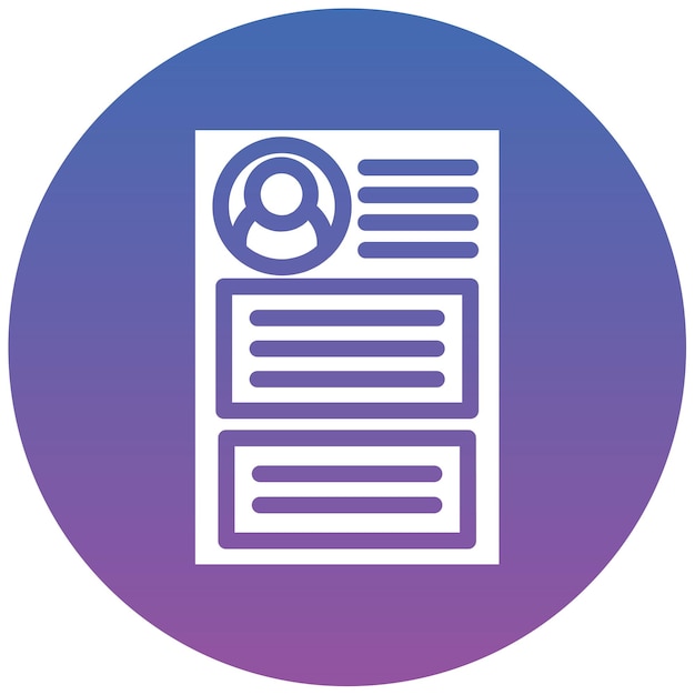 Reanudar la ilustración vectorial