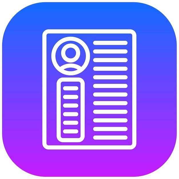 Reanudar la ilustración vectorial