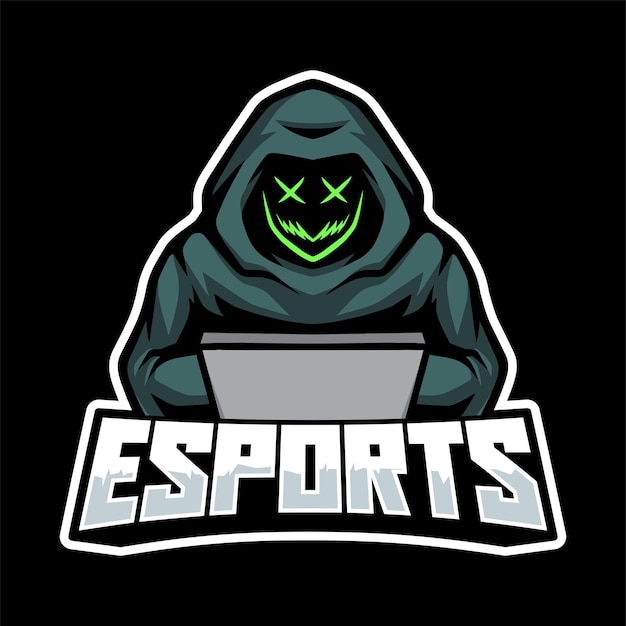 Reaper esports logo mascota vector