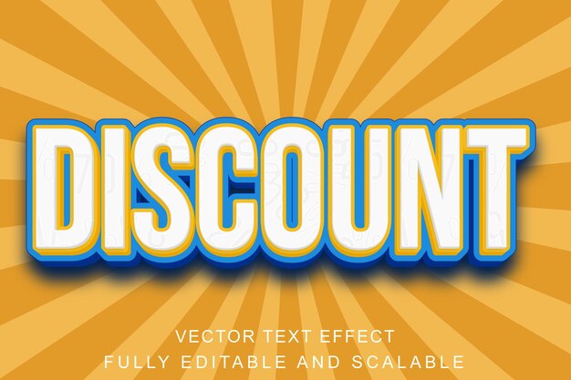 Rebajas efecto de texto 3d