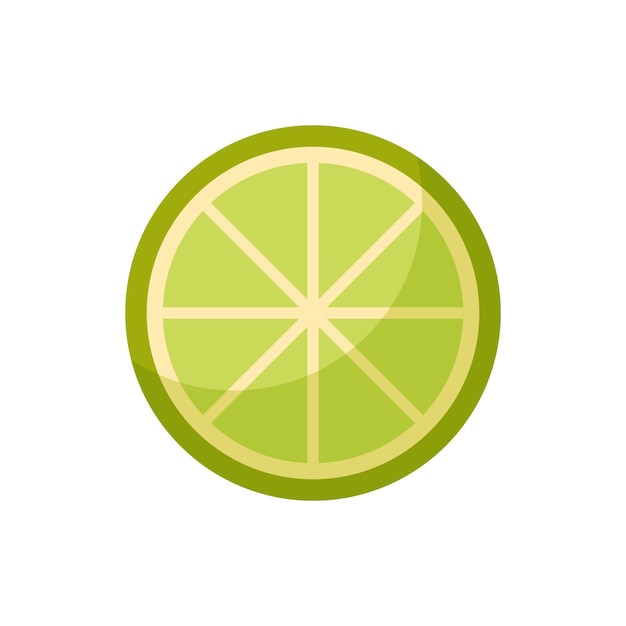 Rebanada de frutas de lima frescas Vitamina C Piezas jugosas maduras de cítricos