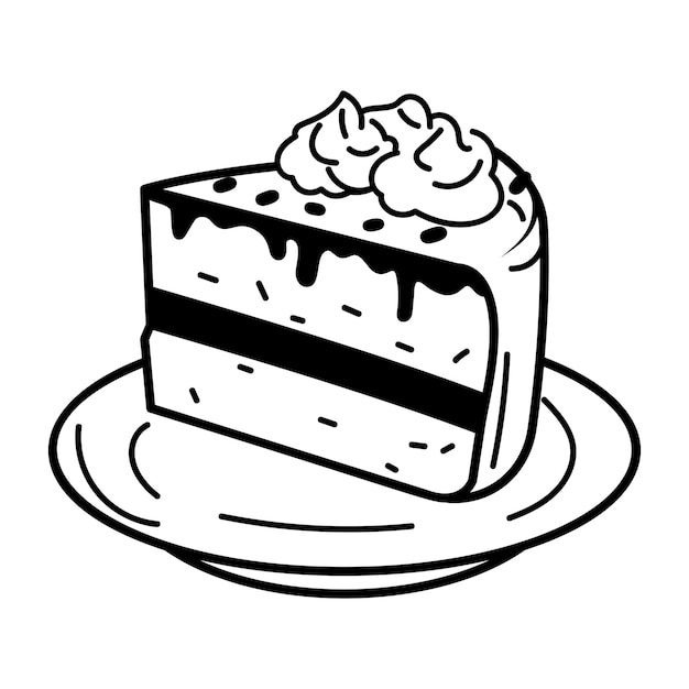 Una rebanada de un pastel delicioso