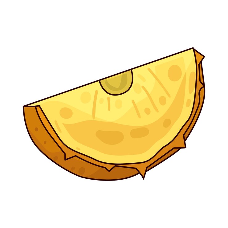Vector rebanada de piña