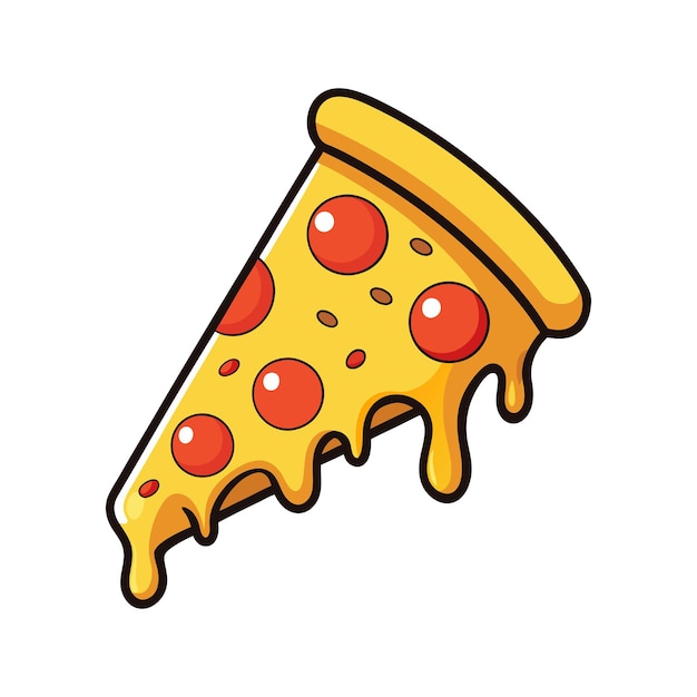 una rebanada de pizza con la mitad superior de una rebaja de pizza con La mitad superior de ella