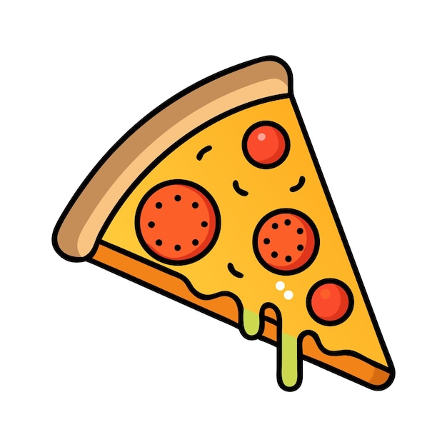 Una rebanada de pizza con pepperoni y queso derretido