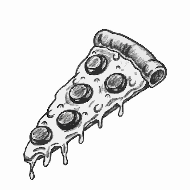 una rebanada de pizza con queso y aceitunas