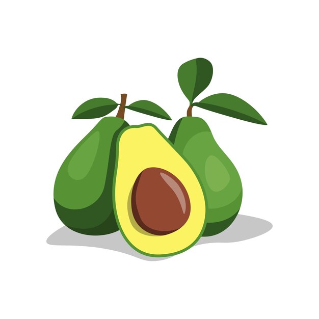 Rebanadas de aguacate maduro en una mesa de madera rústica