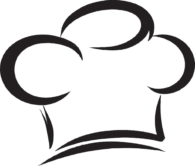 Vector rebanar chef logo icono vector