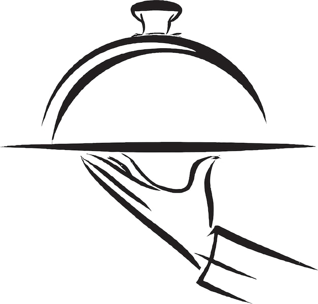 Rebanar Chef Logo Icono Vector
