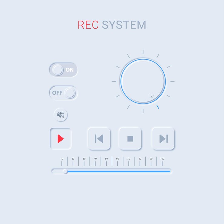 Vector rec sistema neumorfismo
