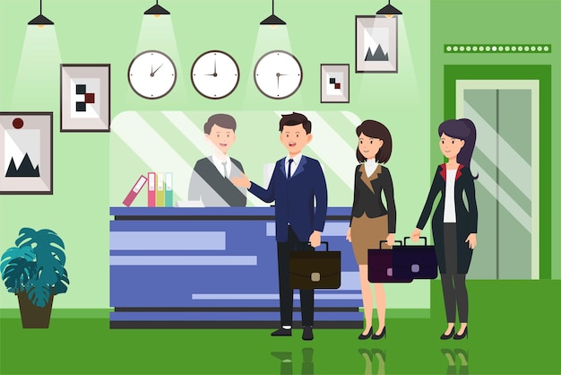 Recepcionista de la oficina