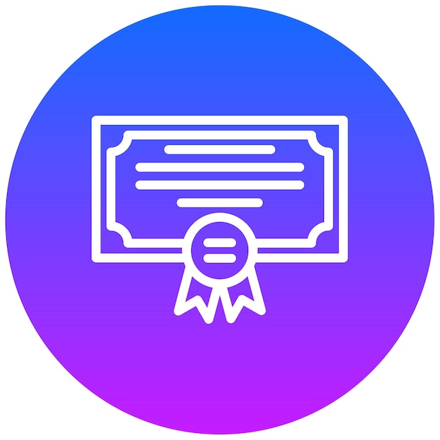 Recibiendo la ilustración vectorial del diploma