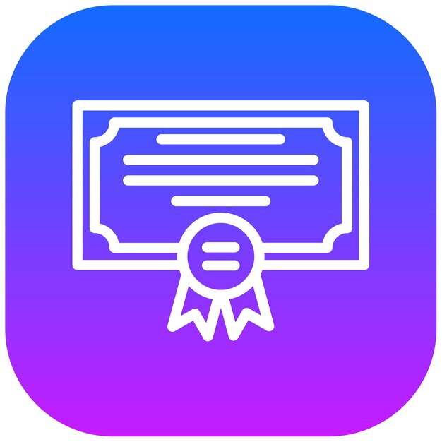 Recibiendo la ilustración vectorial del diploma
