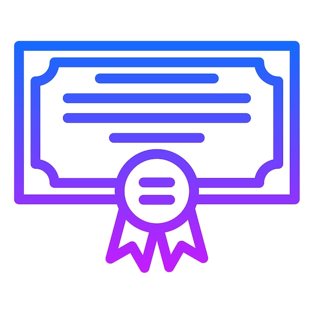Recibiendo la ilustración vectorial del diploma