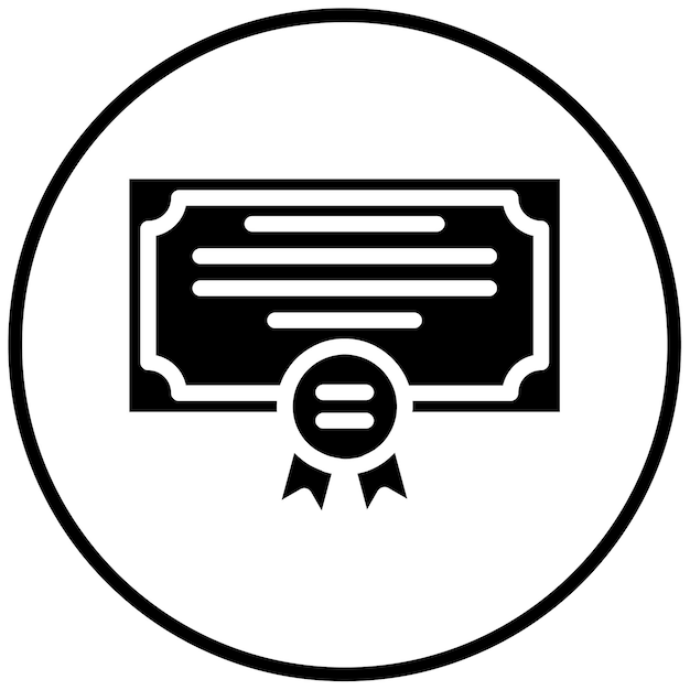Recibiendo la ilustración vectorial del diploma