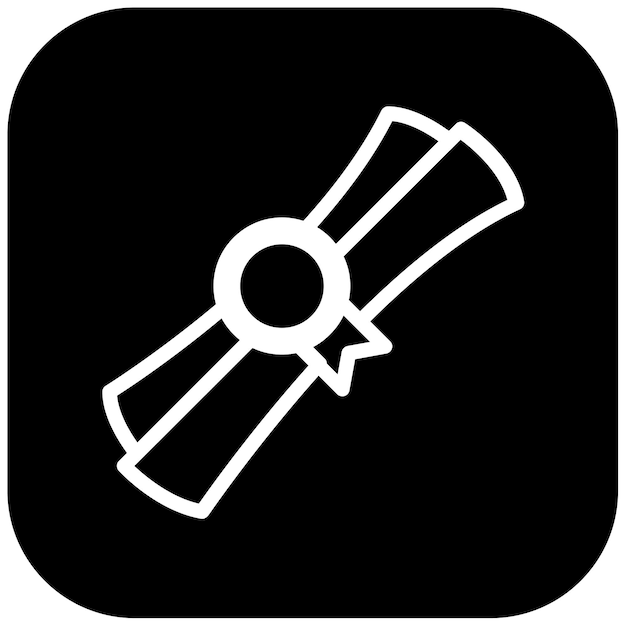 Recibo de la ilustración del vector de grados