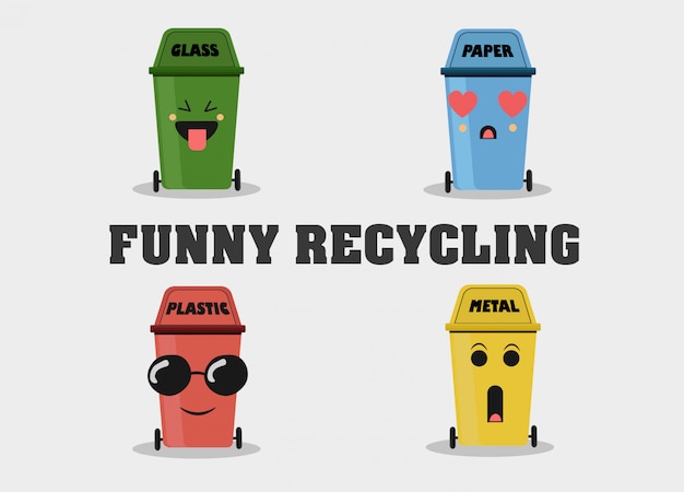 Reciclaje conjunto divertido