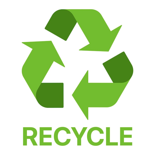 Reciclar firmar con reciclar palabra