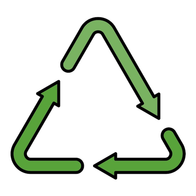 Reciclar la ilustración plana