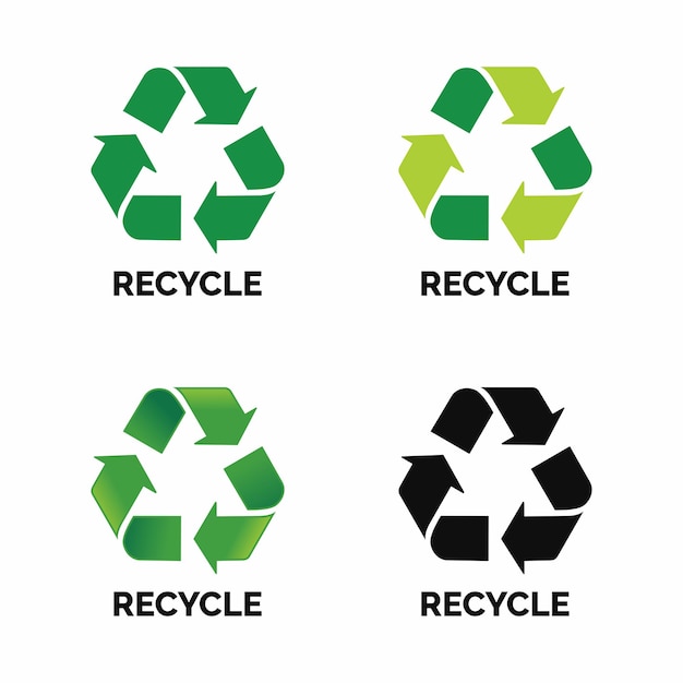 Reciclar logo conjunto vector