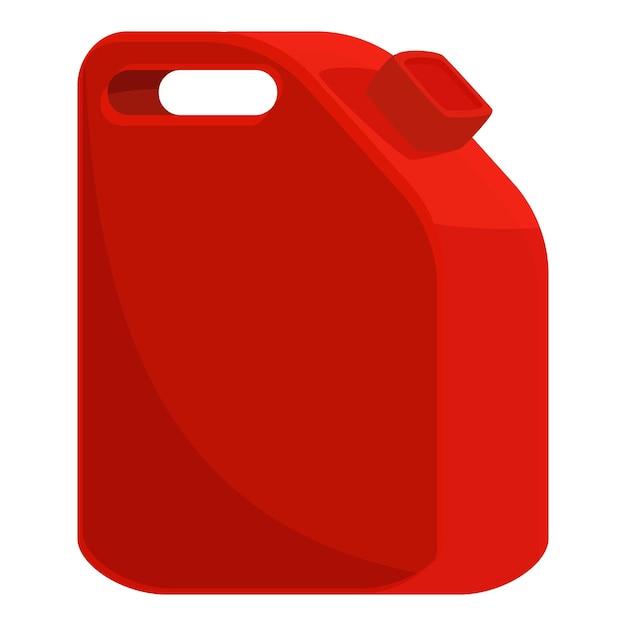 recipiente de gas de plástico rojo para el almacenamiento de combustible para el motor de combustión