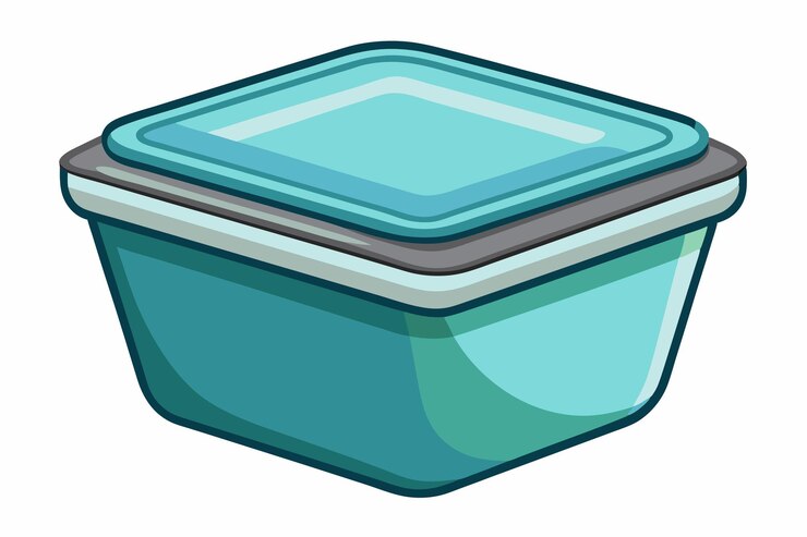 Vector un recipiente de plástico con una tapa que dice miel en él