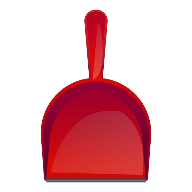Recogedor icono dibujos animados vector cepillo escoba recogedor