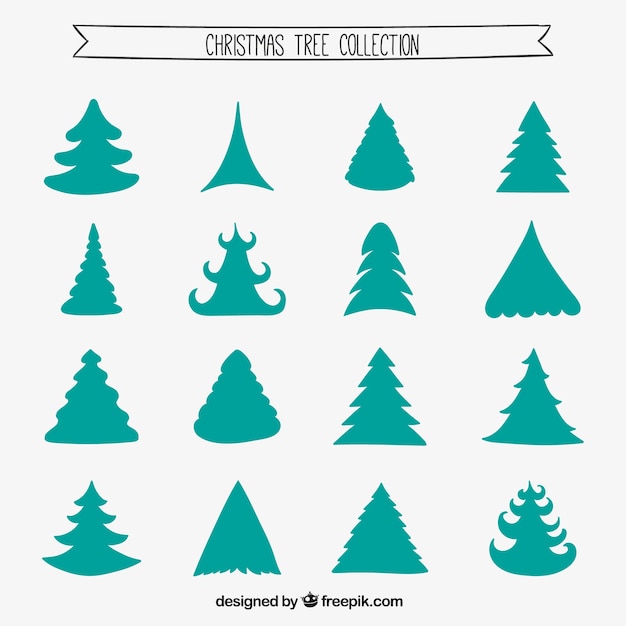 Recogida de árboles de Navidad verde