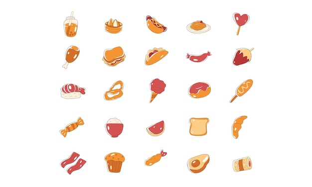 recogida de vectores de alimentos y bebidas
